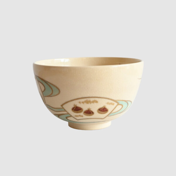 - Kuri - Kyoyaki Tea Bowl - Image 3