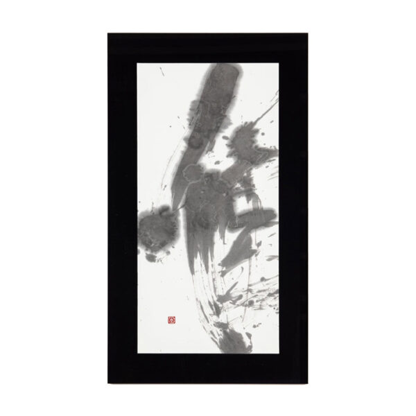- Simply - Glass Picture Frame Upright brush artwork (One-of-a-kind)