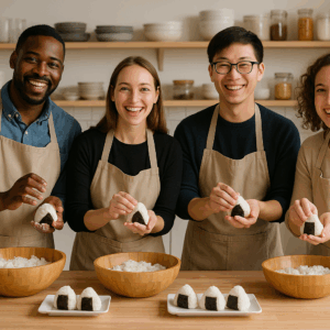 Onigiri-making workshop