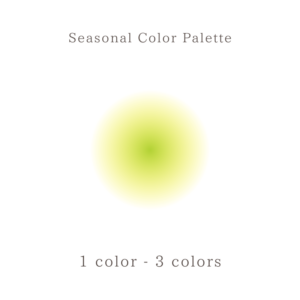 Seasonal Color Palette (Day of the week -4days-)